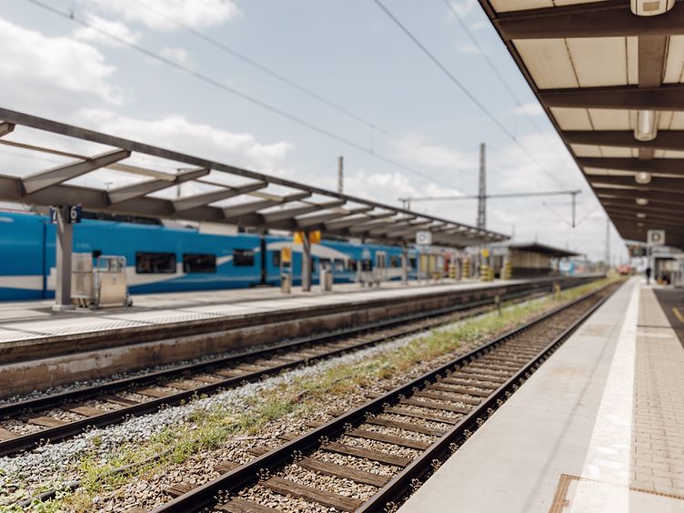 Gleise am Augsburger Hauptbahnhof